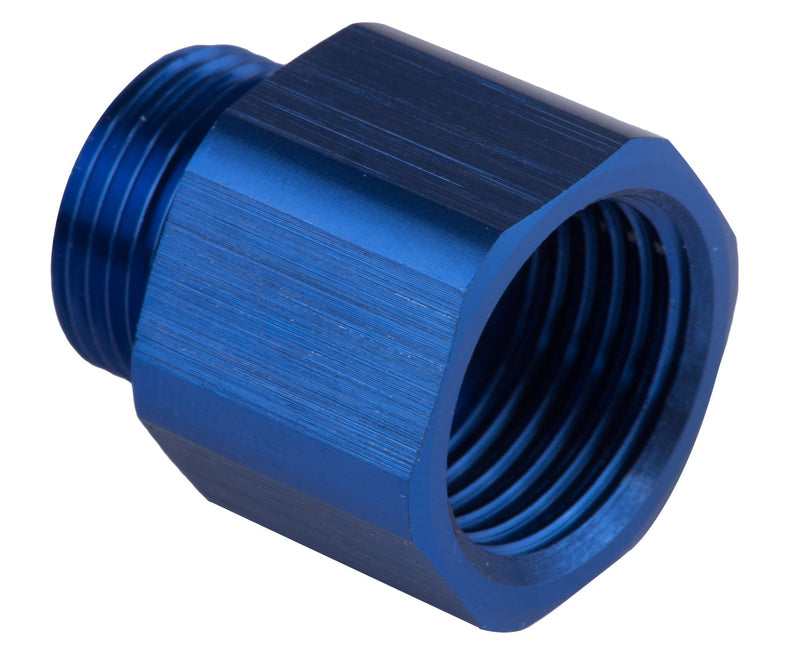 Proflow Carburettor Inlet Hose Fuel Adaptor, Holley, Quick Fuel, 5/8in. x 18 Inverted To 9/16 x 24, Blue - PFE161-01 PFE161-01