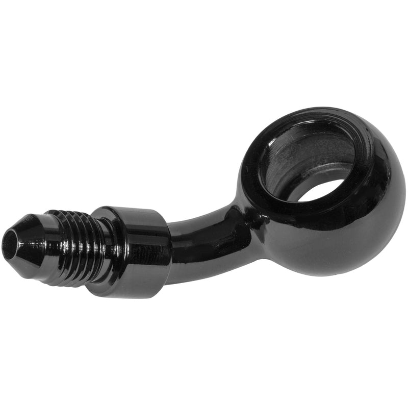 Proflow Black -03AN To 45 Degree Banjo Brake Hose End 10mm 3/8in. - PFE313-45BK PFE313-45BK