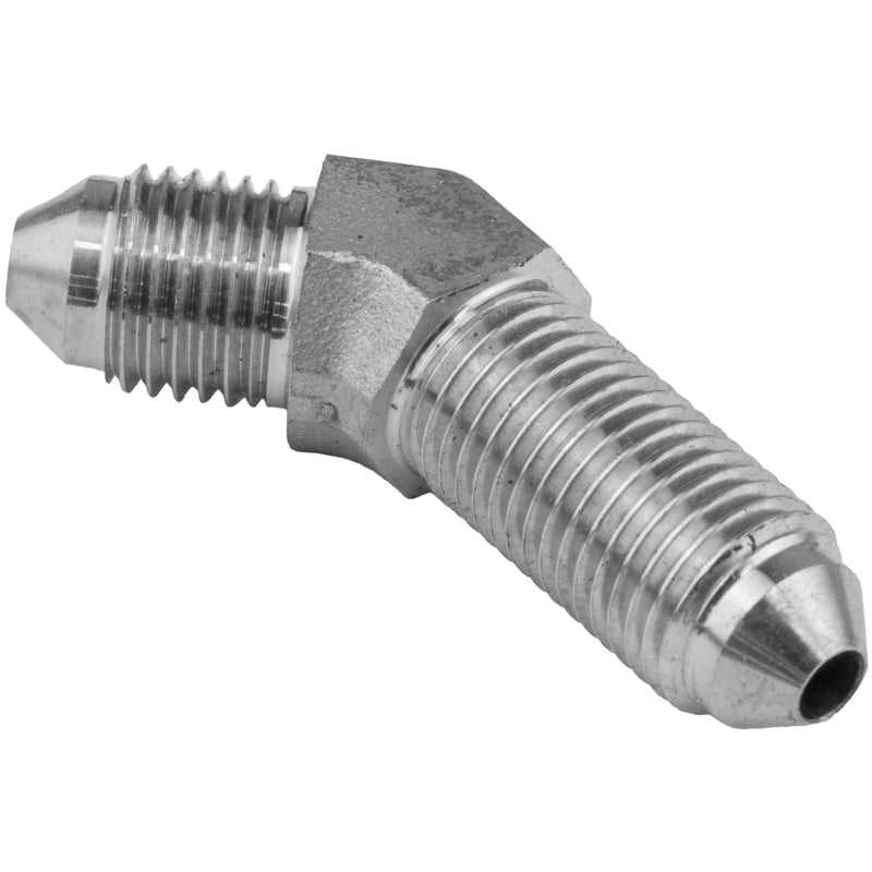 Proflow Stainless Steel Hose End 45 Degree -03AN Bulkhead - PFE321-03 PFE321-03