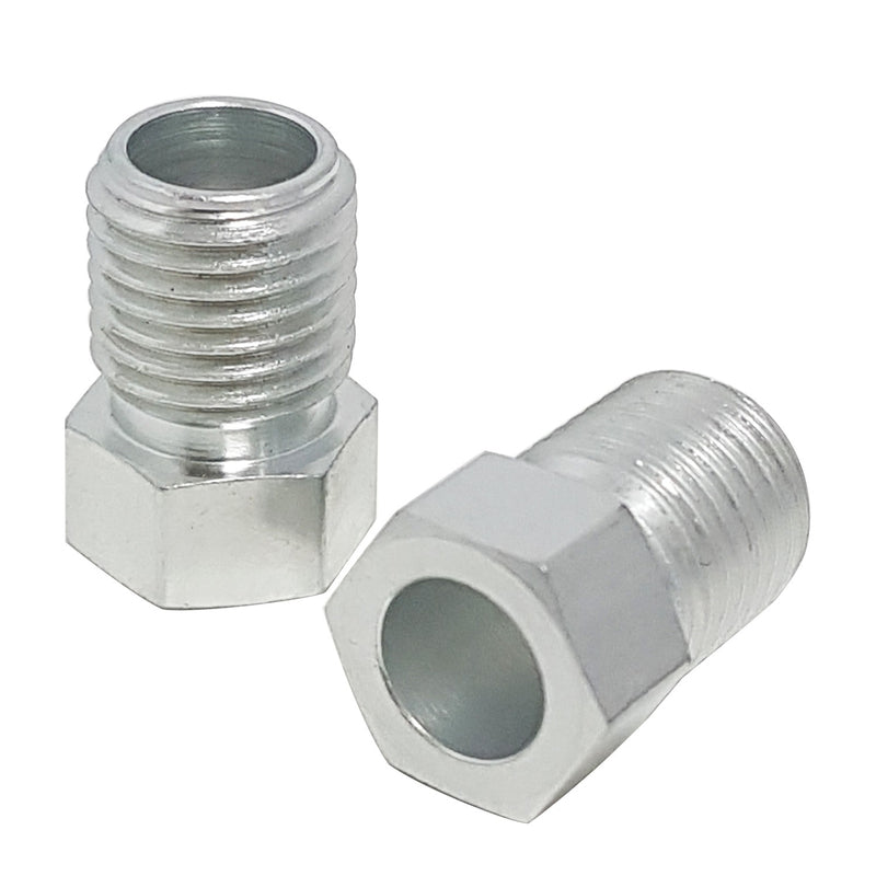 Proflow Brake Hard Line Tube Nut 3/8in. x 24 Steel, For 1/4in. Pipe, Qty 2 - PFE365 PFE365
