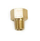 Proflow Brass Union, 1/8npt to 1/2unf Inverted Flare Fitting, Suits Most 5/16 Hard Line, Fuel Lines, Transmission Cooler Pipes, Each - PFE379-08 PFE379-08