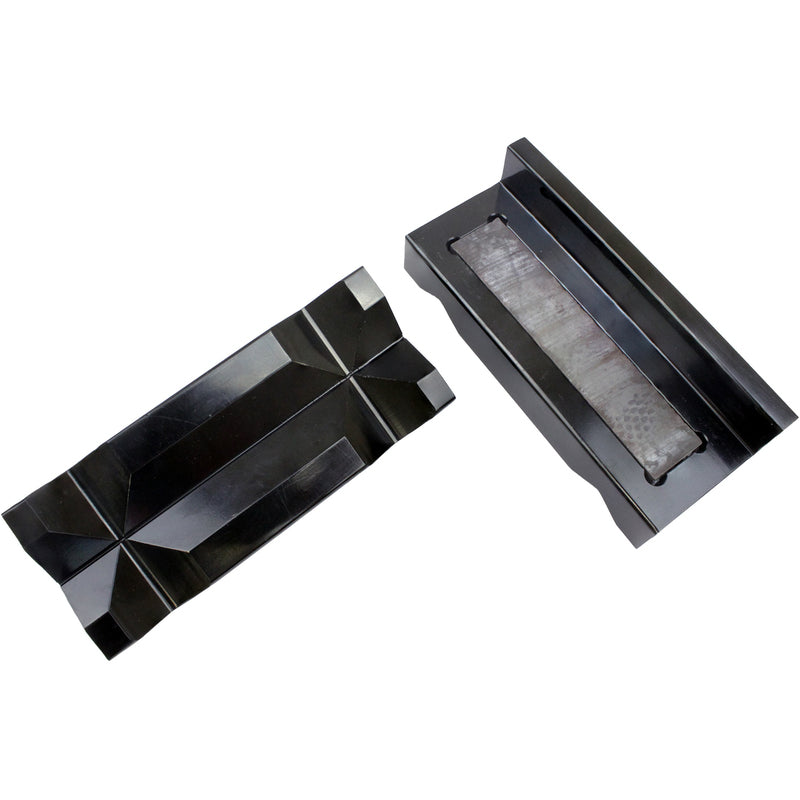 Proflow Vise Jaw Protectors, Aluminium, Black Anodised, Inserts, Internal Magnets per, Pair - PFE431 PFE431