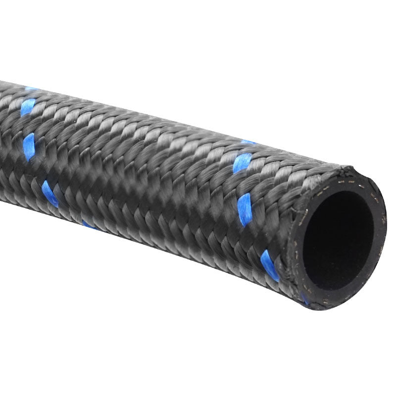 Proflow Hose, Black Nylon Braided -08AN, 1/2in, 1 Metre Length - PFE450R-08-1 PFE450R-08-1