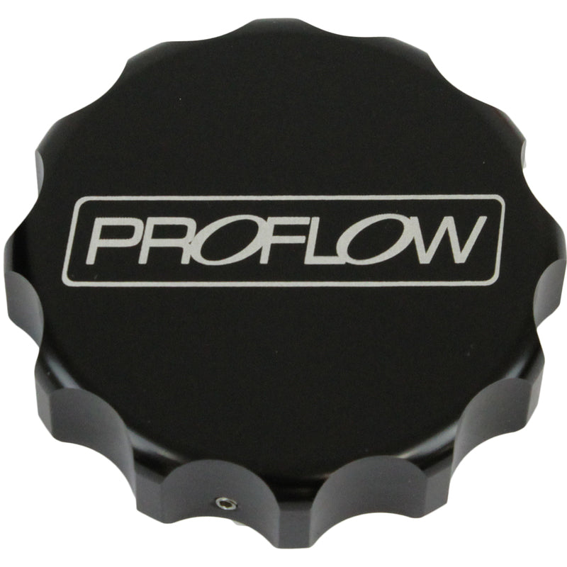Proflow Billet Radiator Cap Cover Small, Black - PFE463-01BK PFE463-01BK