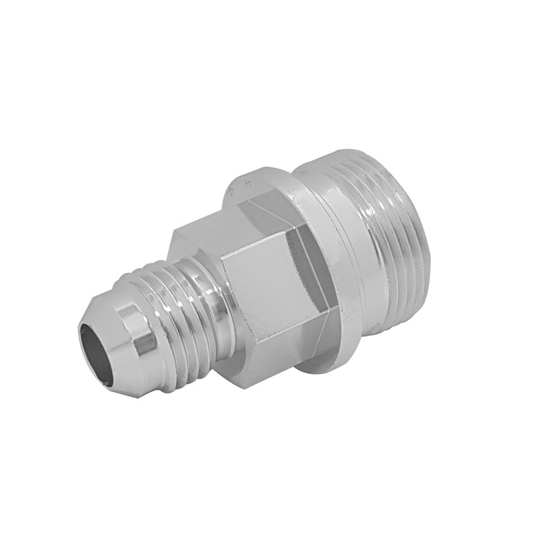 Proflow Fitting Inlet Fuel Adaptor Male Holley Fuel Bowl 7/8 x 20 Short -06AN, Silver - PFE700-06S PFE700-06S