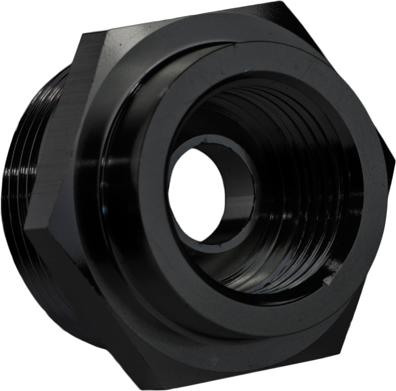 Proflow Fitting, Fuel Adaptor Holley 7/8-20AN To 5/8-18 Convex Seat, Black, 2Pc - PFE712BK PFE712BK