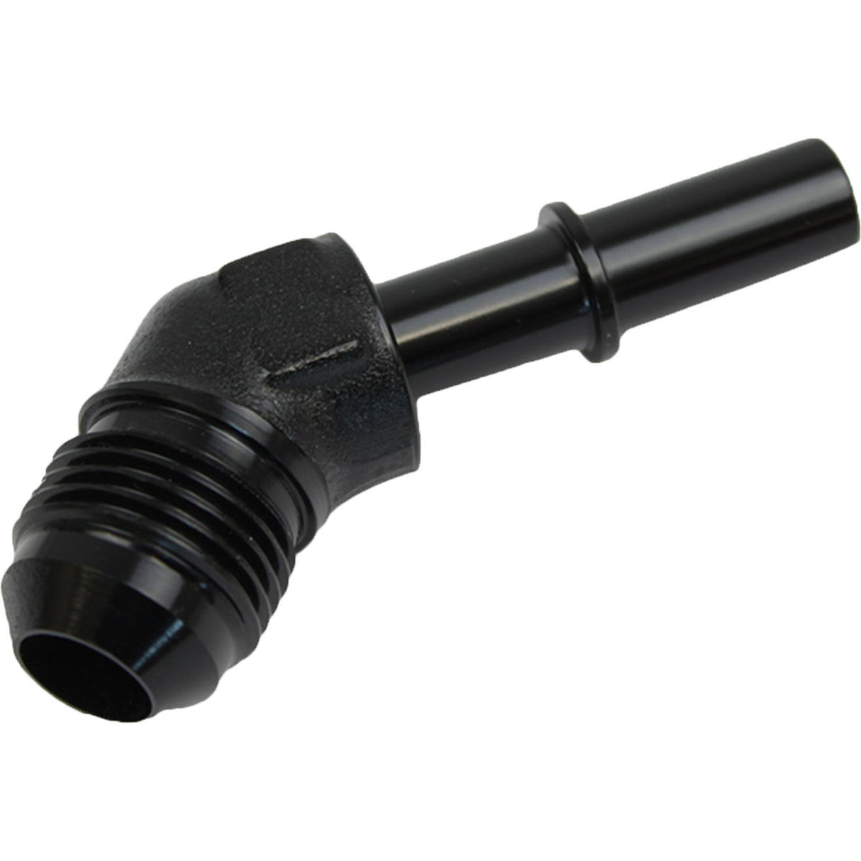 Proflow 5/16in. Male Fitting Quick Connect 45 Degree To -06AN Male Fitting, Black - PFE809-01BK PFE809-01BK