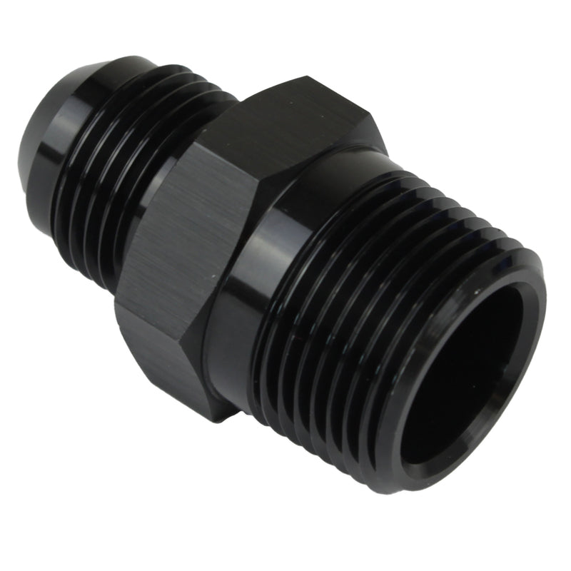 Proflow Adaptor Male -06AN To 1/4in. NPT Straight, Black - PFE816-06BK PFE816-06BK