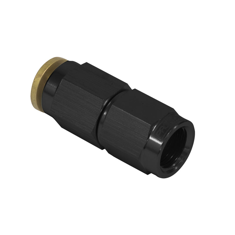 Proflow Fitting, Push To Connect Nylon Tube Straight 3/16in. Nylon Tube To Female -03AN, Black - PFE857-02BK PFE857-02BK