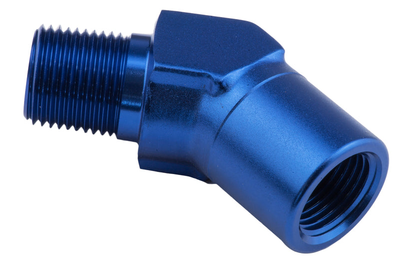 Proflow 45 Degree Coupler Female - Male Elbow 1/8in. NPT, Blue - PFE915-02 PFE915-02