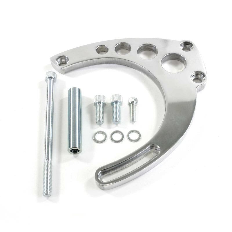 Proflow Alternator Bracket Kit, For Chevrolet BB Long Pump, Mid Mount, Aluminium , Polished, Kit - PFEABBC9133P PFEABBC9133P