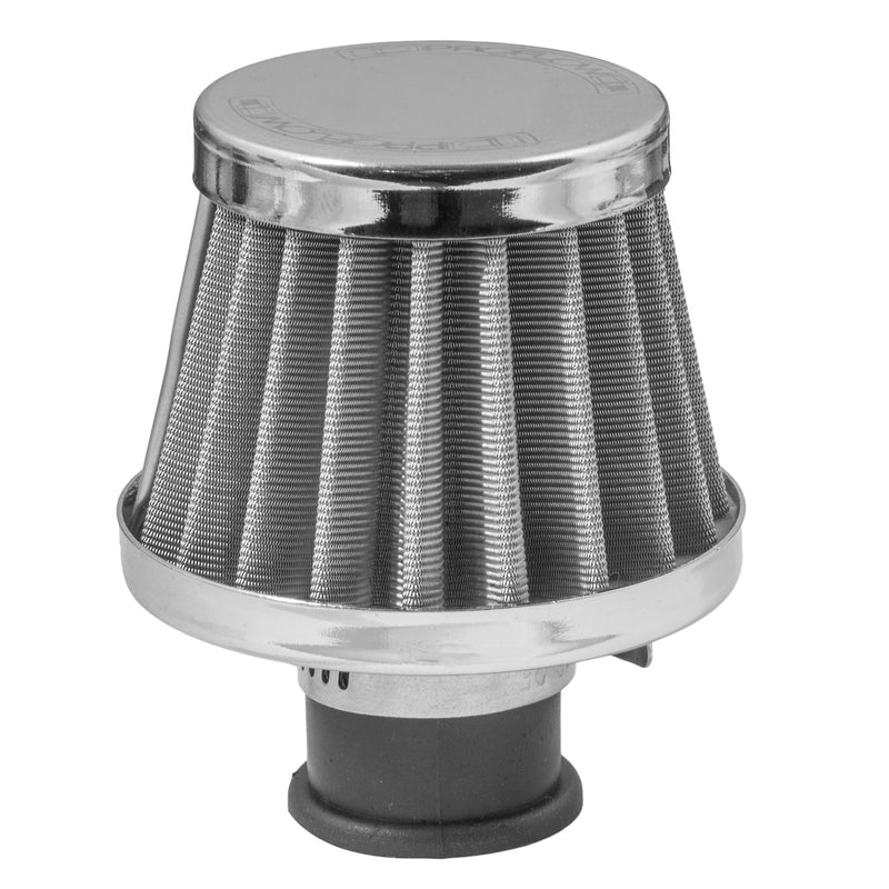 Proflow Mini Air Filter Breather 38mm High 9mm (3/8') Neck, Stainless - PFEAF-3809S PFEAF-3809S