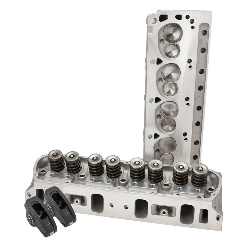 Proflow Cylinder Heads & Rocker kit, SuperMax 205, Assembled Aluminium, SB Ford 289-351W, 58cc Chamber, 205cc Intake, With Aluminium Rockers 1.6, Kit - PFEAHF20560-RRK4
