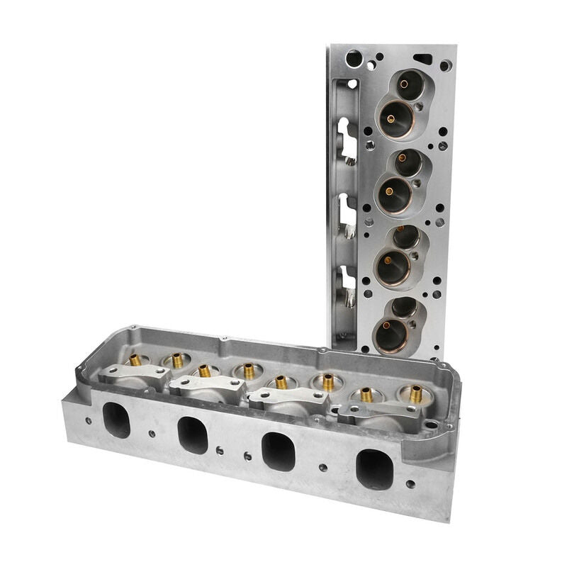 Proflow Cylinder Heads & Rocker kit, SuperMax 225, Assembled, Aluminum, SB Ford 302-351 Cleveland 3V 60cc Chamber, 225cc Intake Runner, 630HP, Pair - PFEAHF22560-3V-RRK4