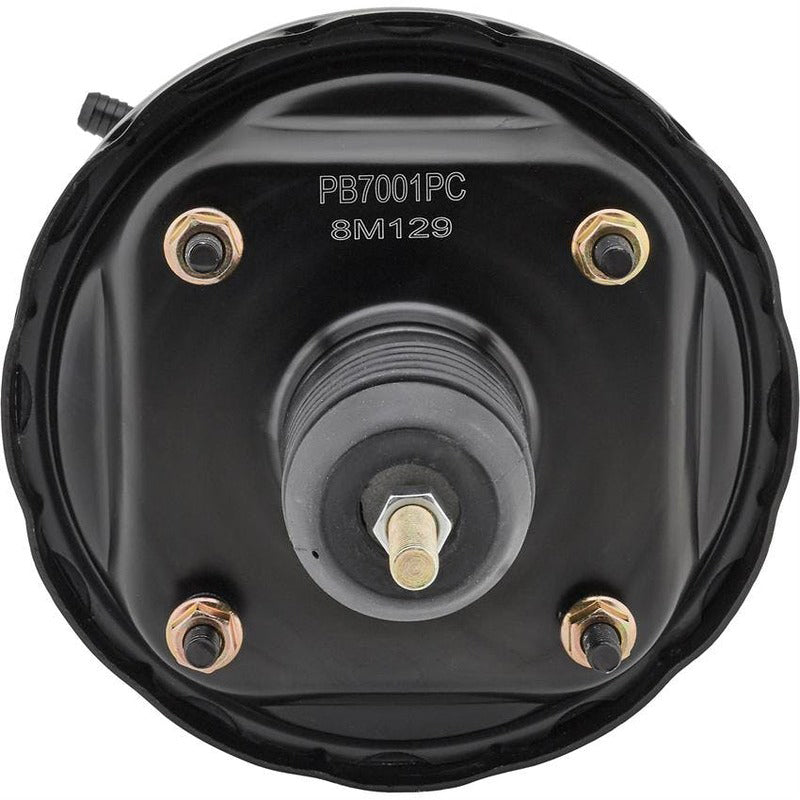 Proflow Power Brake Booster Universal 7in. Single Diaphragm, Black - PFEBB7001BK