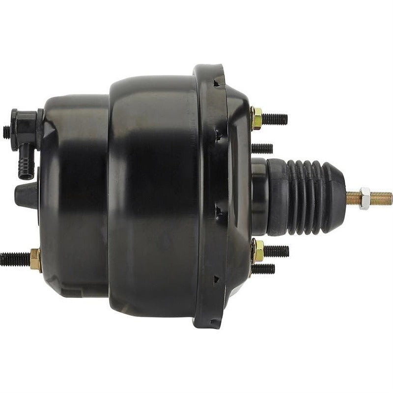 Proflow Power Brake Booster Universal 7in. Dual Diaphragm, Black - PFEBB7537BK