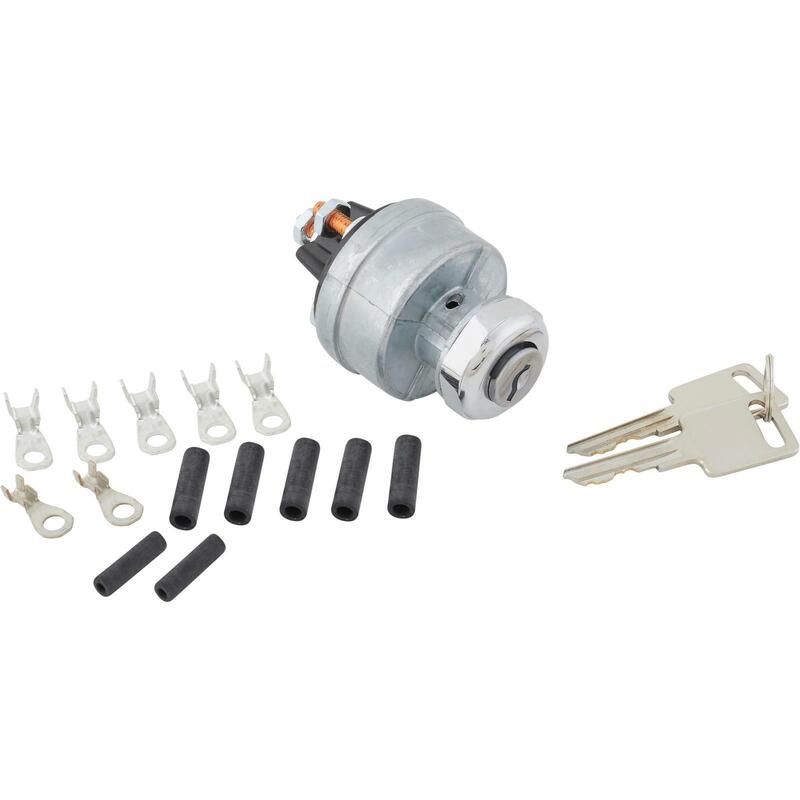 Proflow Universal Ignition Switch, Stainless Bezel, 2-Way, GM Style, Set - PFEBT-410BK