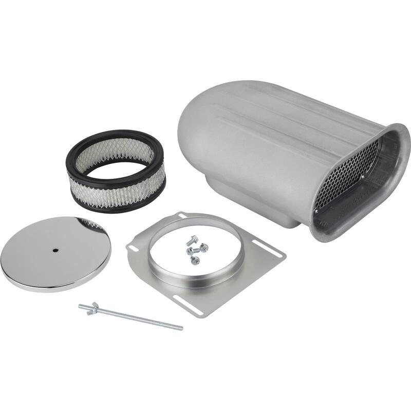 Proflow Carburettor Scoop, Aluminium Polished, Mini Hilborn-Style, Single Carburettor, Each - PFEEA5245 PFEEA5245