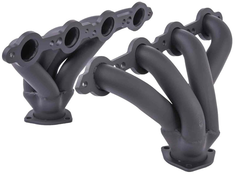 Proflow LS Exhaust Headers, Tight-Fit 1-5/8'' Block Huggers, Chevrolet Holden LS1 LS2 Centre Outlet, Black Ceramic, Set - PFEEH7000BK PFEEH7000BK