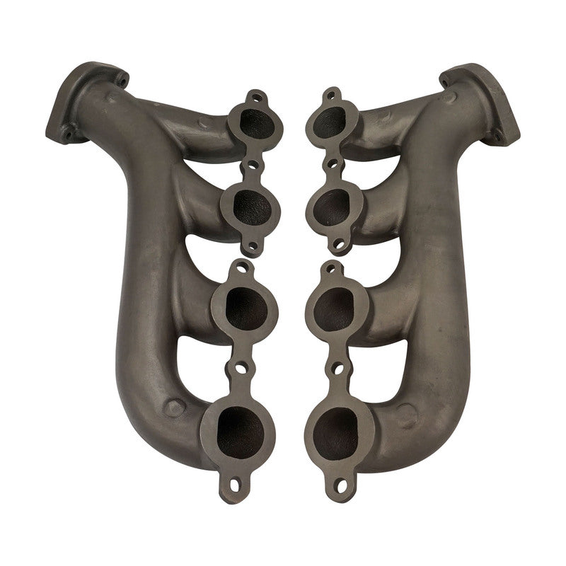 Proflow Exhaust Manifolds, For Holden / Chev LS Series Engines, High-Silicone Ductile Cast Iron, Natural, Pair - PFEEH8501