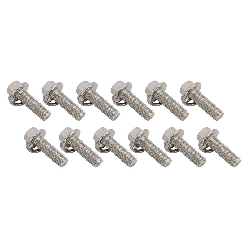 Proflow Header Bolts, Hex Head, M8 x 1.25 mm x 25mm Length, Stainless Steel, For Chev/Holden LS Engine, Set of 12 - PFEEHBLSST PFEEHBLSST