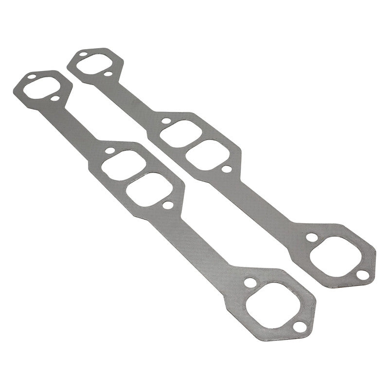 Proflow Header Extractor Gasket, For SB Chevrolet, Stainless with Graphite Overlay, 1.629" X 1.460" Port, Pair - PFEEHPGM1-G PFEEHPGM1-G