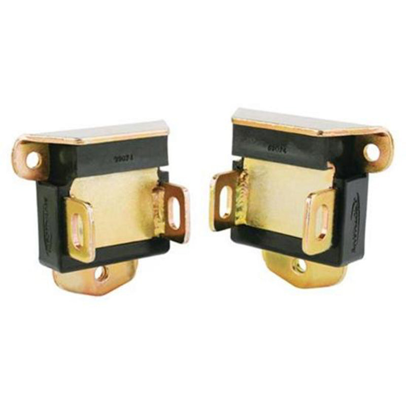 Proflow Motor Mounts, Bolt-In, Steel, Polyurethane, Gold/Black, For SB & BB Chevrolet, Pair - PFEEM001