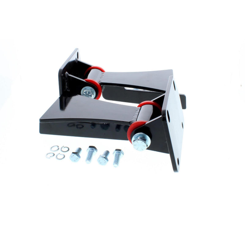 Proflow Power Motor, GM LS Engine Swap, Universal , Bolt-In, Steel Polyurethane Black/Red Weld In , Pair - PFEEM007