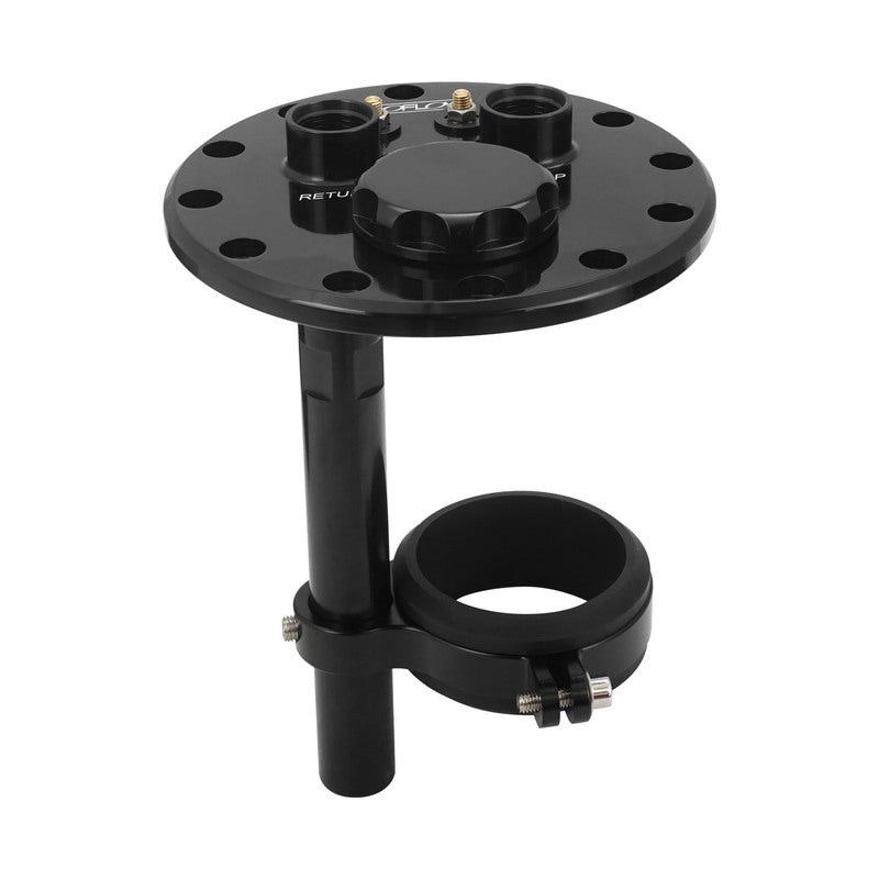 Proflow Single Fuel Pump Hanger, Mounts 1 60mm Bosch 044 Fuel Pump, 120.5mm PCD, Billet Aluminium, Black Anodised - PFEFCA002 PFEFCA002