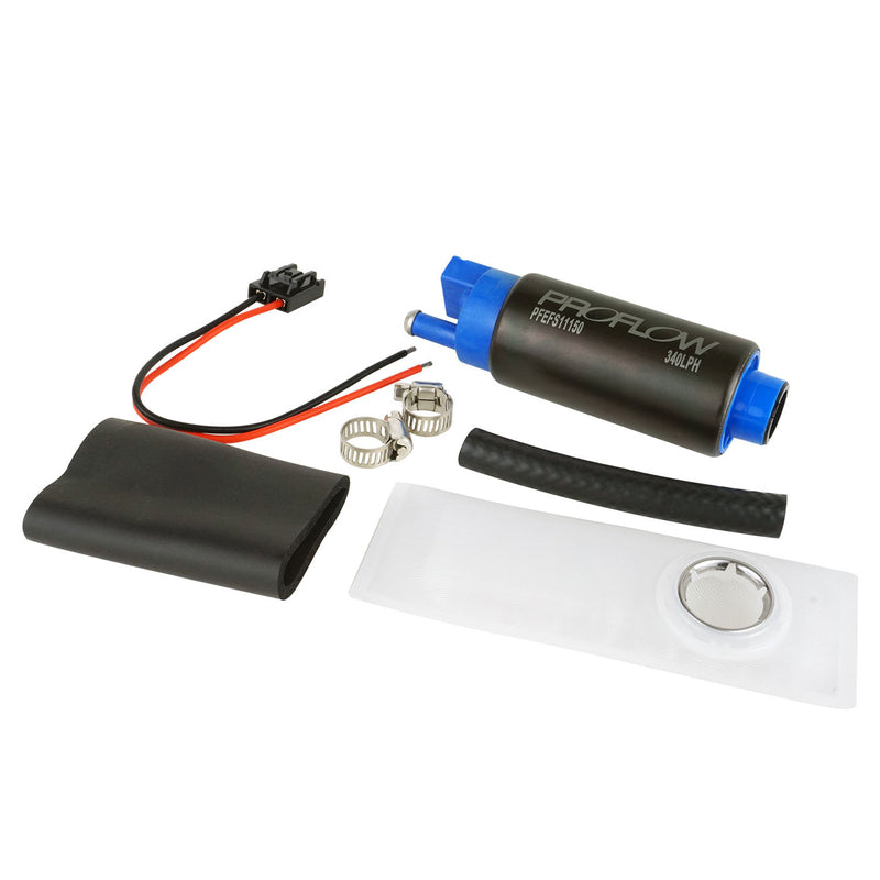 Proflow Dual Fuel Pump Carrier, In-tank, With 2x 340LPH Pumps, Billet Aluminium, Black - PFEFCA016