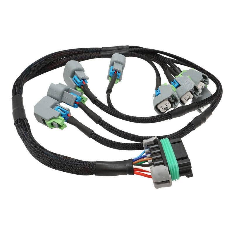 Proflow Fuel Injector Wiring Harness, Suit GM LSX EV6 Injectors, w/Braided PET Sleeve, Kit - PFEFI-81045