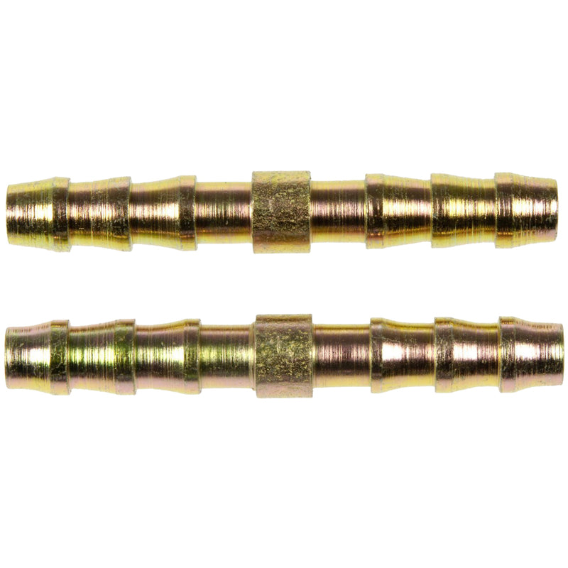 Proflow Coupler Fitting, 3/8 hose barb to 3/8 hose barb, straight, for nylon tubing, sold as a, Pair - PFEFLQR011 PFEFLQR011