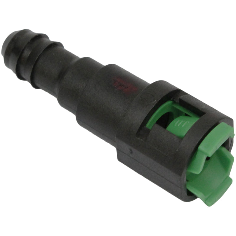 Proflow Fuel Line Connectors, Nylon 5/16in. Female QR Straight To 3/8in. (10mm) Barb, Each - PFEFLQR084 PFEFLQR084
