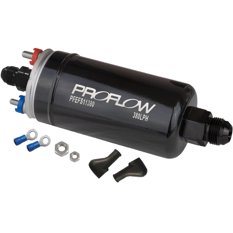 Proflow Fuel Pump, Bosch Style 044, 380 LPH @ 40 PSI, 1000 HP, E85, Methanol, External, Universal - PFEFS11380 PFEFS11380