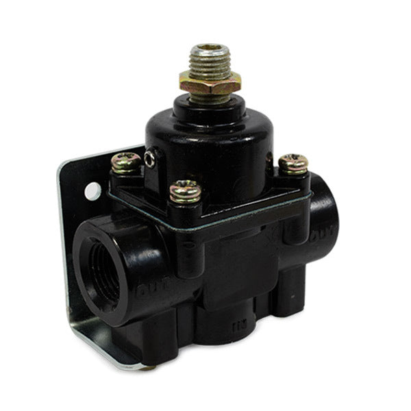 Proflow Fuel Pressure Regulator, Black Aluminium, 4.5-9 PSI, Universal, Each - PFEFS12803 PFEFS12803