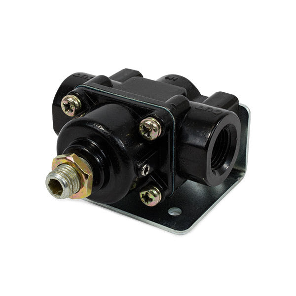 Proflow Fuel Pressure Regulator, Black Aluminium, 4.5-9 PSI, Universal, Each - PFEFS12803