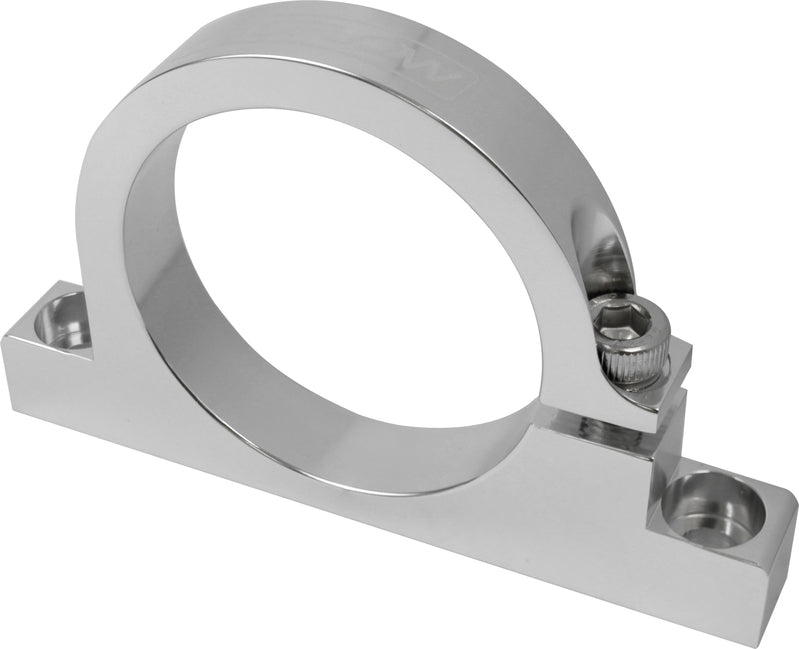 Proflow Fuel Filter Brackets, Single 61mm hole, Aluminium, Silver Anodised - PFEFS300-2 PFEFS300-2