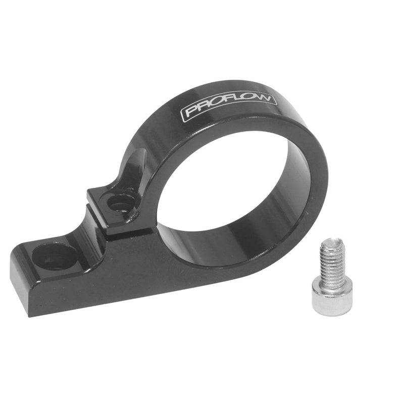 Proflow Fuel Filter Brackets, Single 31 mm hole, Aluminium, Black Anodised - PFEFS300-4BK PFEFS300-4BK