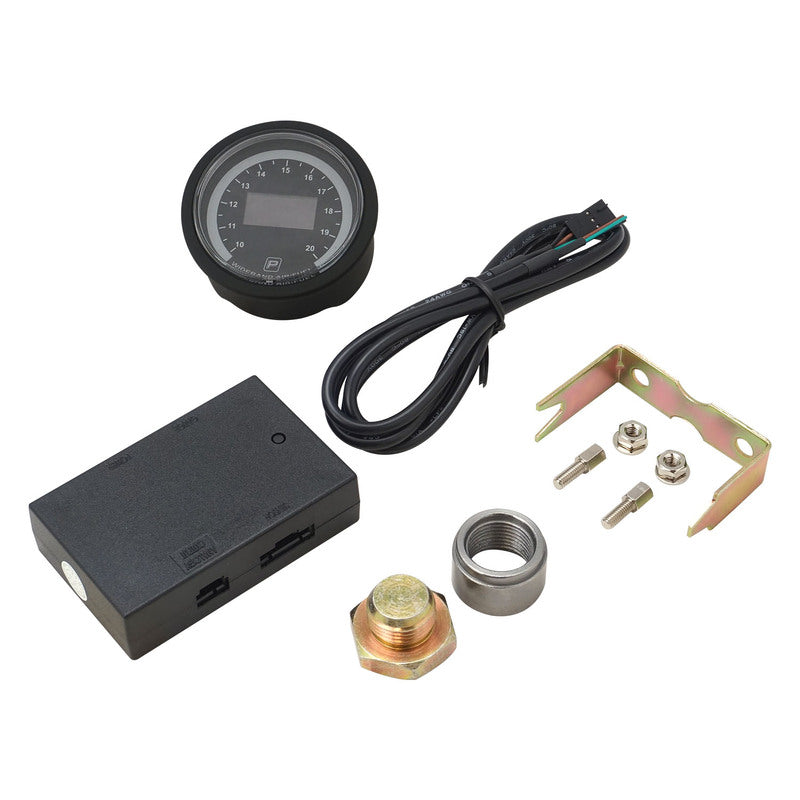 Proflow Pro Series Digital, Electrical Wideband Air / Fuel Ratio Gauge, 52mm, W/Bosch LSU 4.9 Sensor, LED Backlight - PFEGA-1005