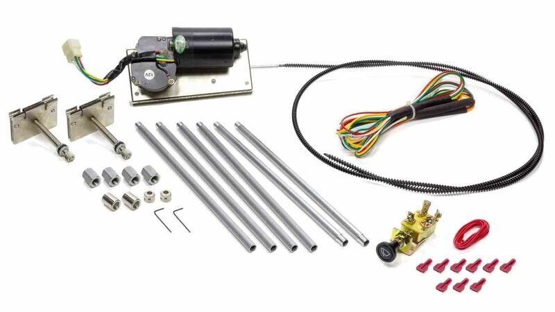 Proflow Universal Hot Rod Windscreen Wiper Set, Remote 2 speed, Cable Driven Self Park, Kit - PFEHRW-400 PFEHRW-400
