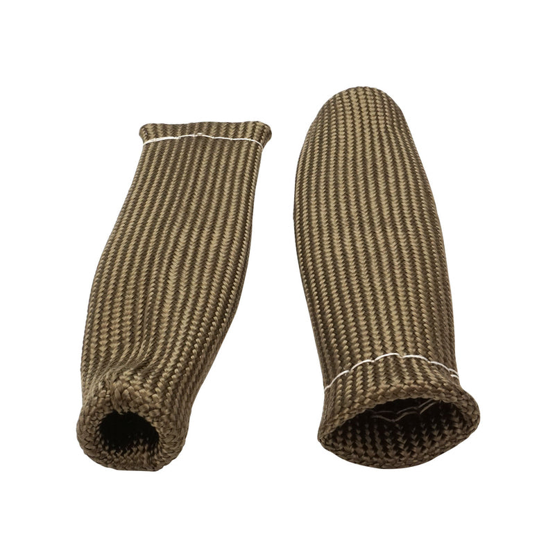Proflow Spark Plug Boot Heat Shields, Lava Rock, 640 C, Natural, 1 in. i.d, 6 in Length, Set of 8 - PFEHS-640106