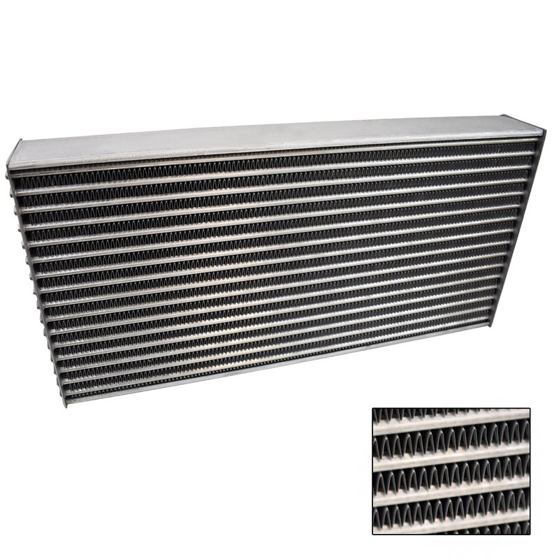 Proflow Intercooler Aluminium Natural, Universal Bare & Plate Core Only 600 x 300 x 76mm - PFEICORE-1 PFEICORE-1