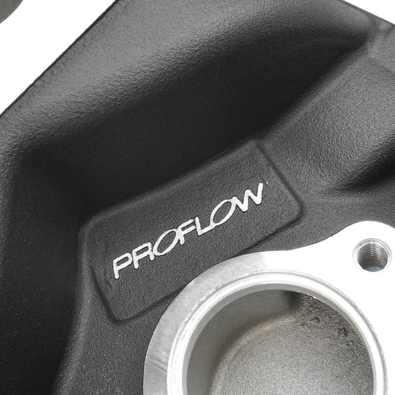 Proflow Intake Manifold, AirDual , Aluminium, Black Square/Spread Bore, For Chevrolet, Small Block - PFEM2101-BK