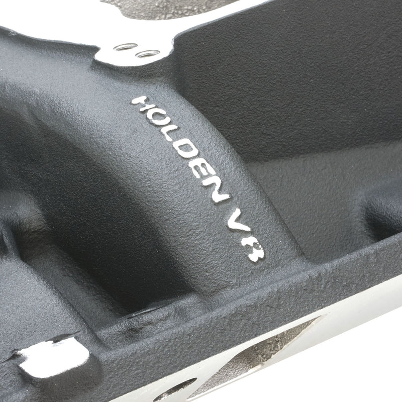 Proflow Intake Manifold, AirDual, Aluminium, Black Square/Spread Bore, For Holden, Commodore V8, 253, 308, Each - PFEM2194-BK