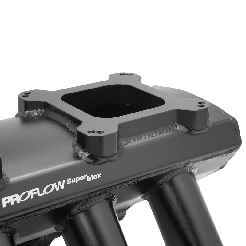 Proflow SuperMax Intake Manifold, Tunnel Ram, For Holden Commodore LS1/LS2, Carburetted 4150, Fabricated Black - PFEM63237