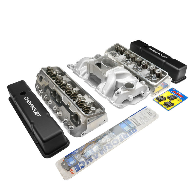 Proflow Cylinder Head AirMax 180 & Intake Kit, Manifold, AirMax, Aluminium, Natural Square Bore, For Chevrolet, Small Block - PFEM7501-HEADS PFEM7501-HEADS