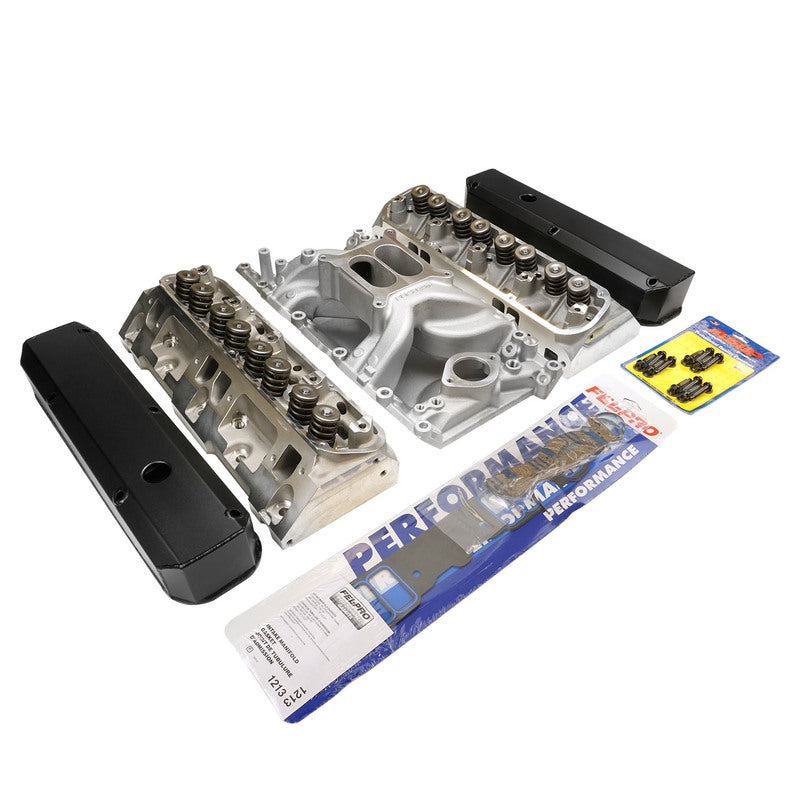 Proflow Cylinder Head AirMax 180 & Intake Kit, Manifold, AirMax Aluminium, Natural, Square Bore, SB For Chrysler - PFEM7576-HEADS PFEM7576-HEADS
