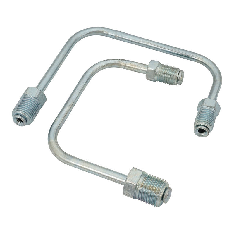 Proflow Brake Line Kit, Master Cylinder to Proportioning Valve, 1/2in. to 3/8in. - 7/16in. to 3/8in. Zinc, Pair - PFEMC004 PFEMC004
