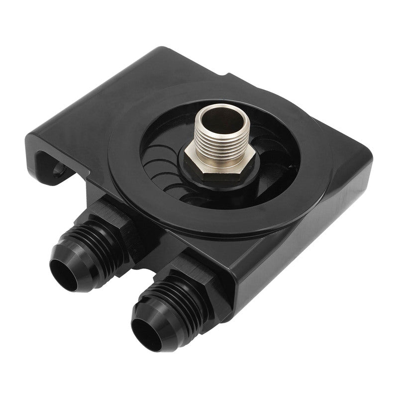 Proflow Billet Remote Universal Filter head,Black, 4 x Side -10 ORB , 1/8 npt Port, 3/4"-16 Thread, Proflow Billet Filter, Kit - PFEOS-OB2045-HPB