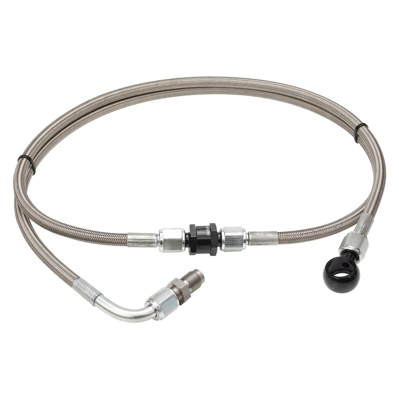 Proflow Turbo Oil Feed Stainless Braided Line Kit, 30 Micron Filter, For Ford Falcon Barra BA-BF, XR6 Turbo - PFEOSFDTBO